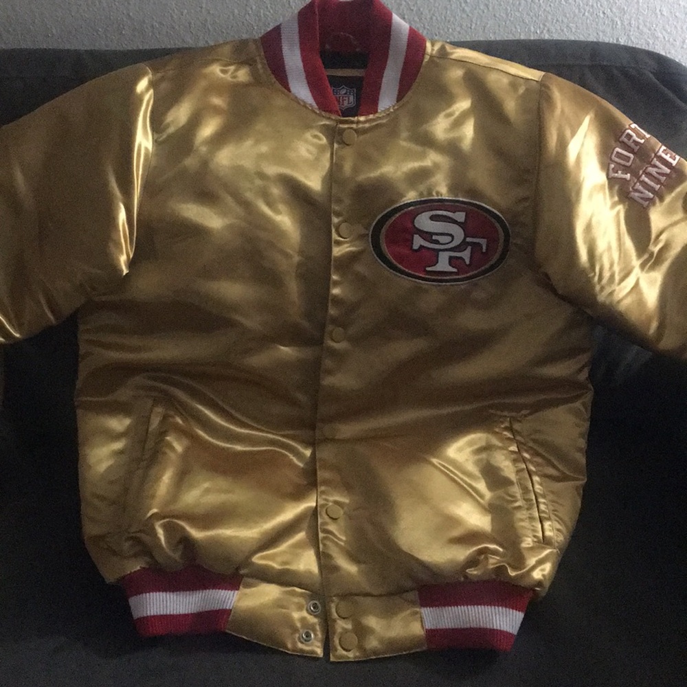 Men’s Varsity Forty Niners Red & Gold Jacket